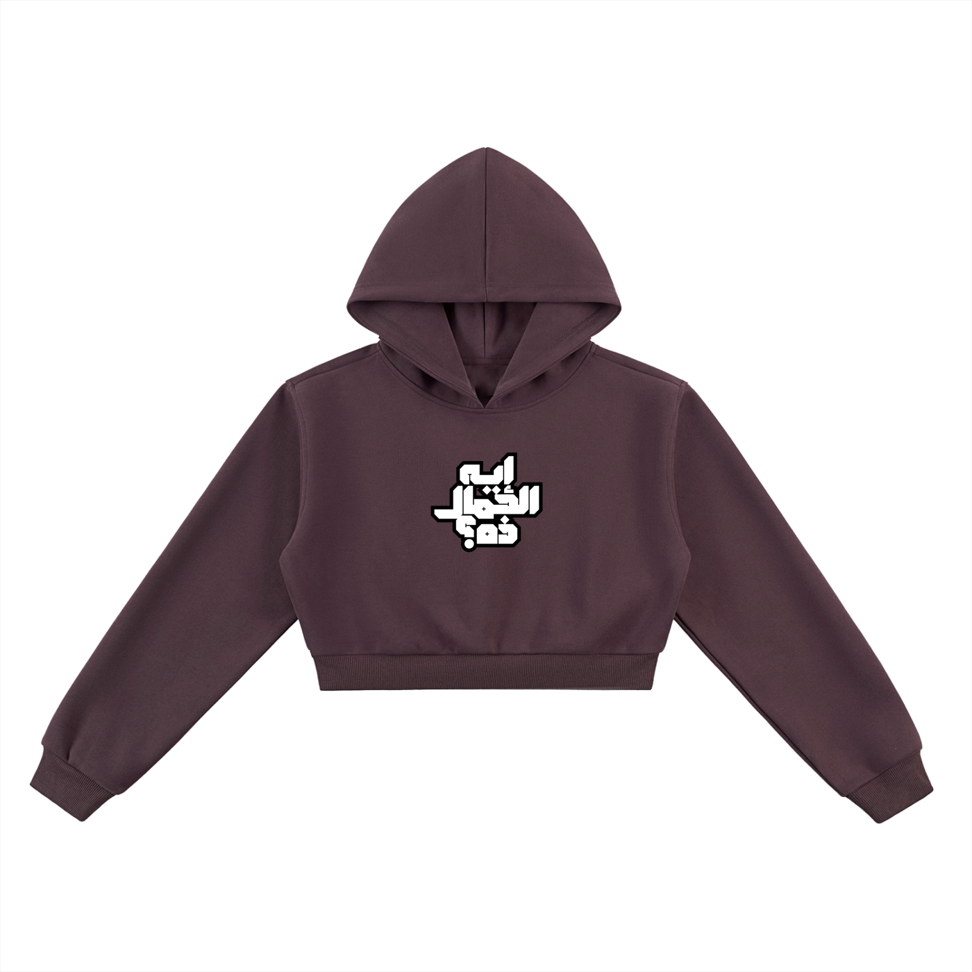 "What beauty is this?" Cropped Hoodie