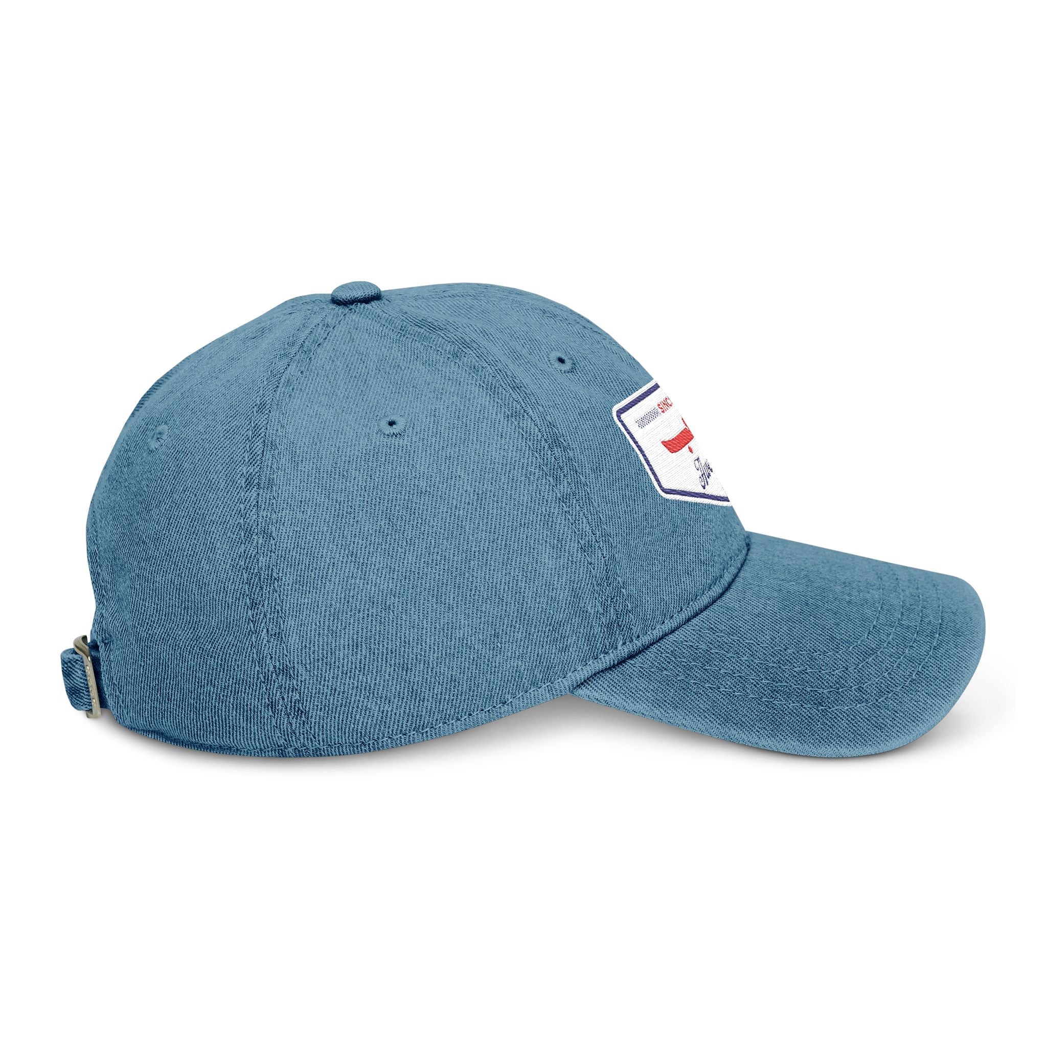 "رهيب" Unstructured Denim hat