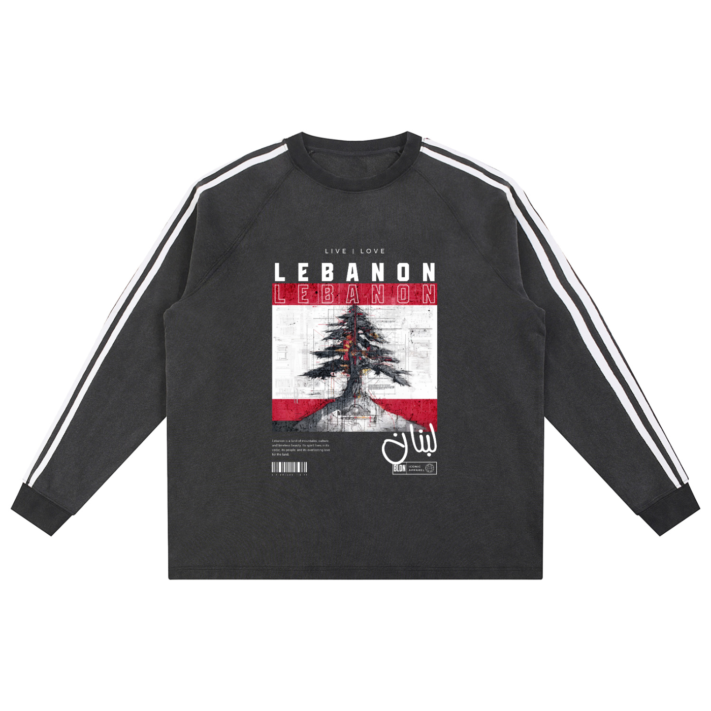 Lebanon snow washed sweatshirt