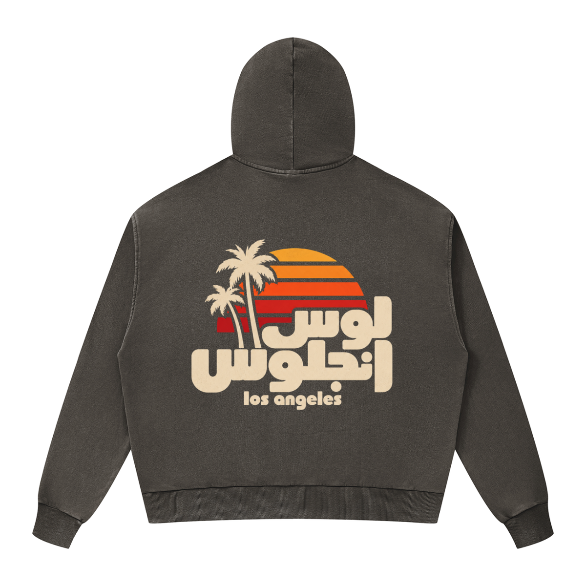Los Angeles / لوس أنجلوس Boxy Full Zip Hoodie