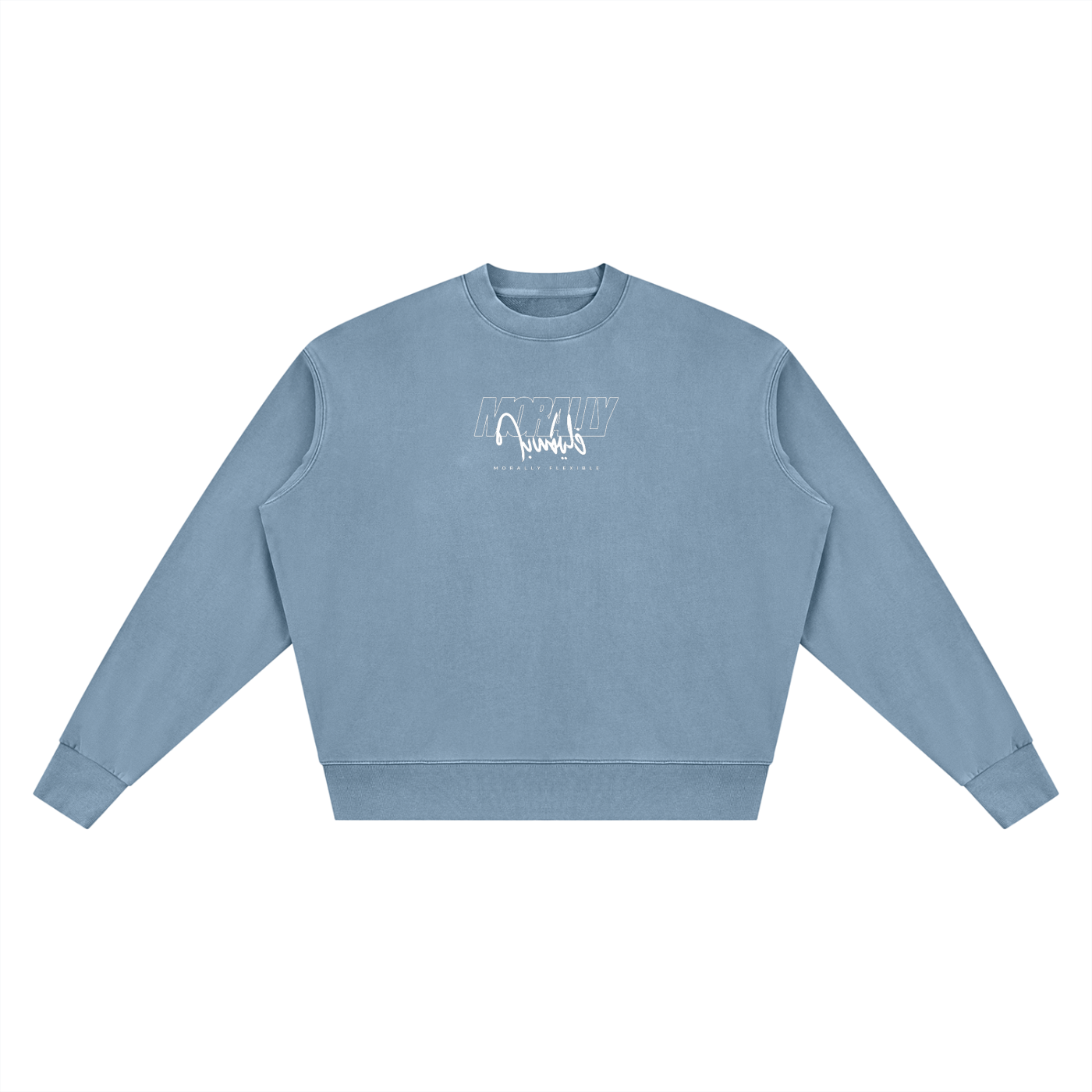 Morally فليكسبل Vintage Wash Crewneck