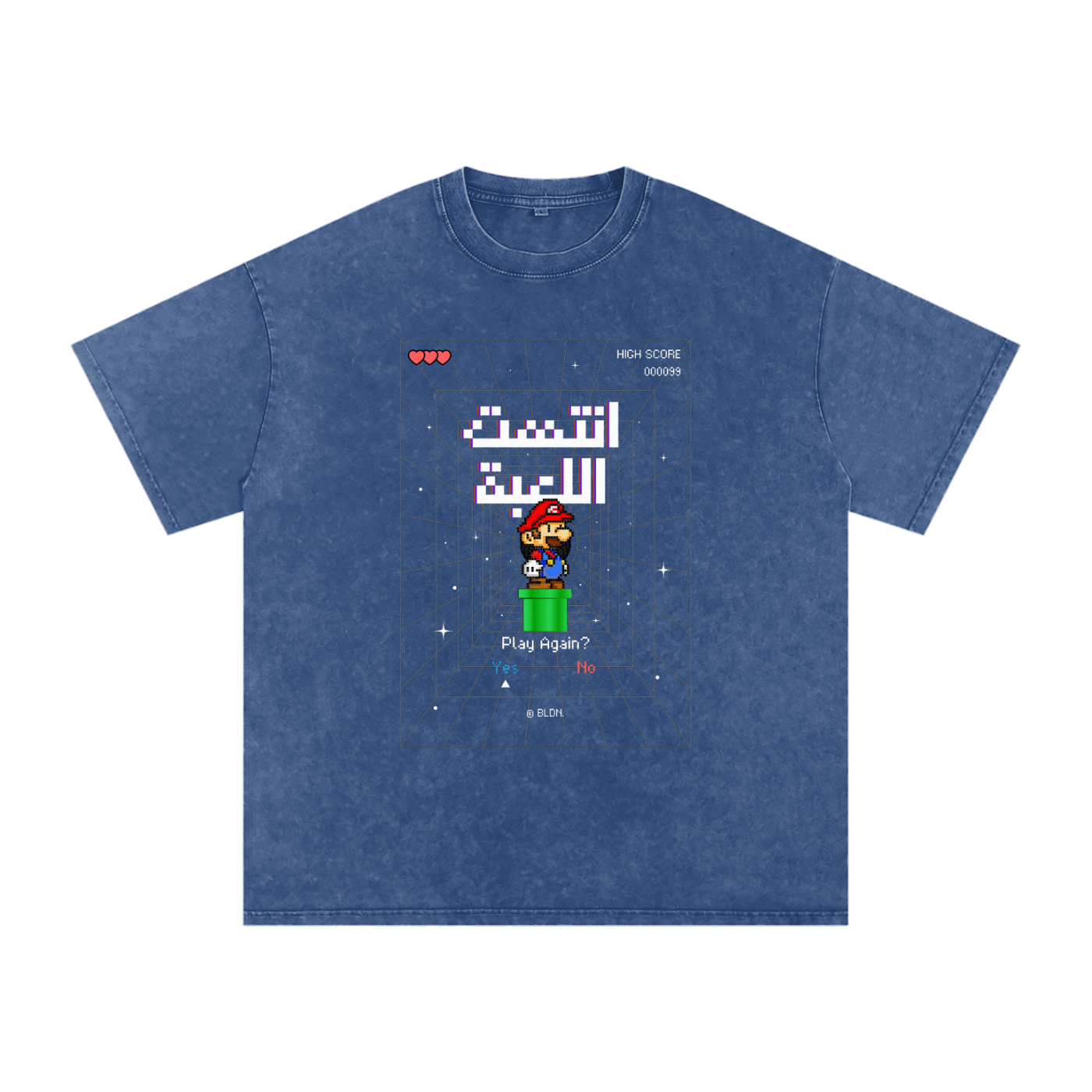 Game Over Mario Arabic tee