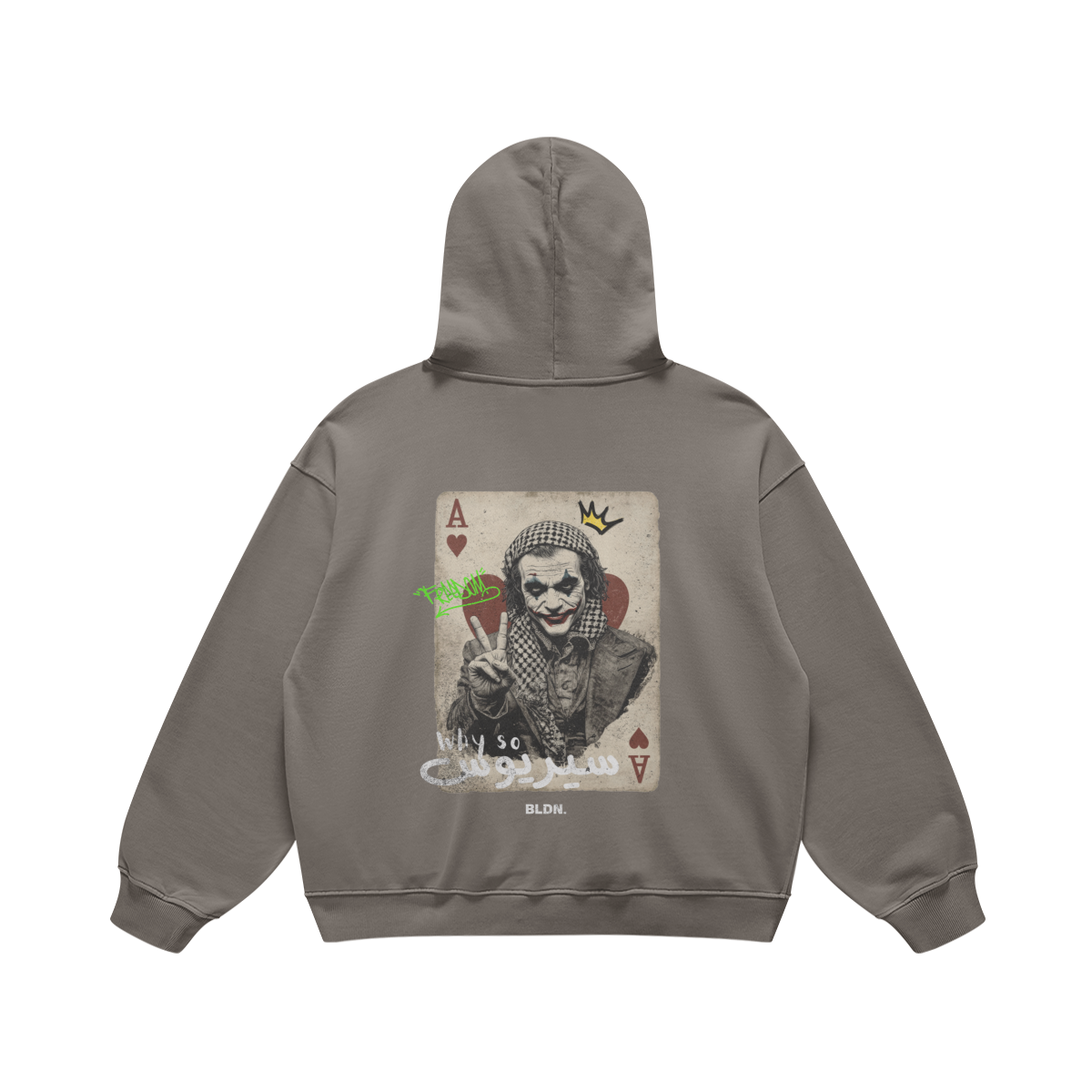 Why so serious oversized drop shoulder hoodie