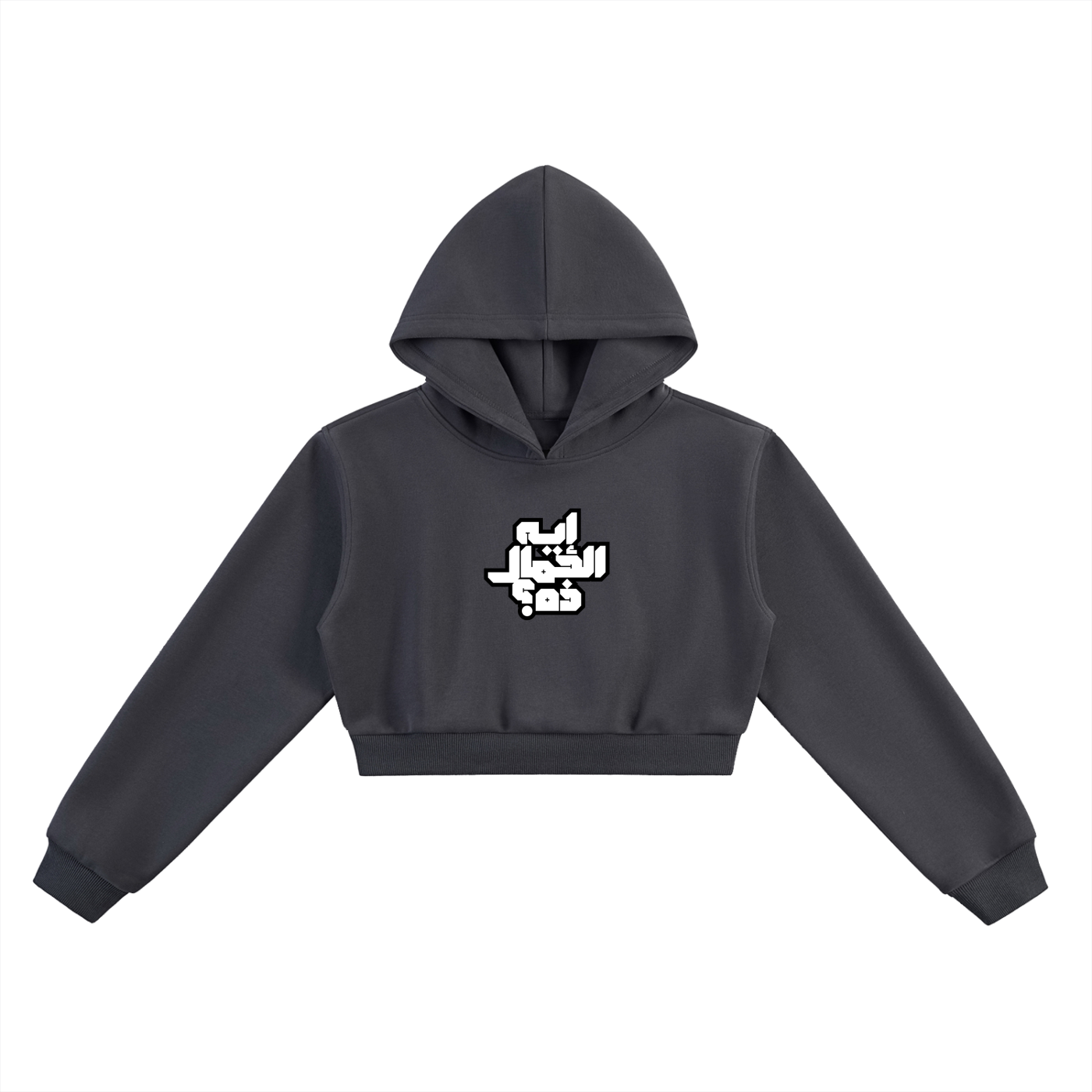 "What beauty is this?" Cropped Hoodie