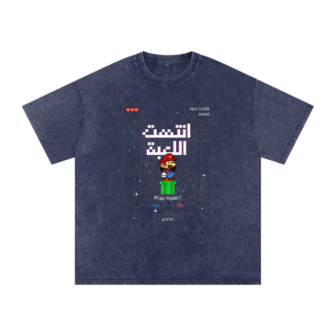 Game Over Mario Arabic tee