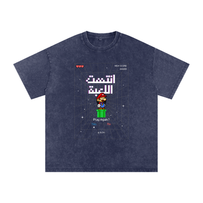 Game Over Mario Arabic tee