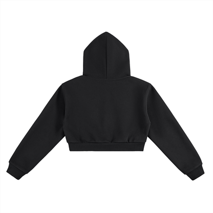 "What beauty is this?" Cropped Hoodie