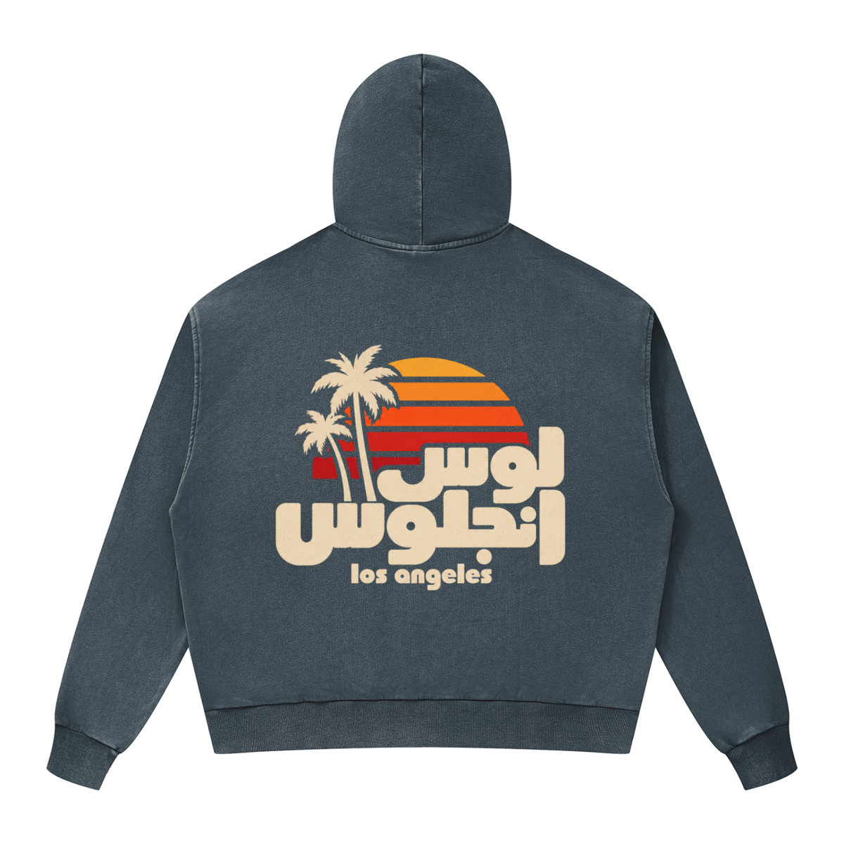Los Angeles / لوس أنجلوس Boxy Full Zip Hoodie