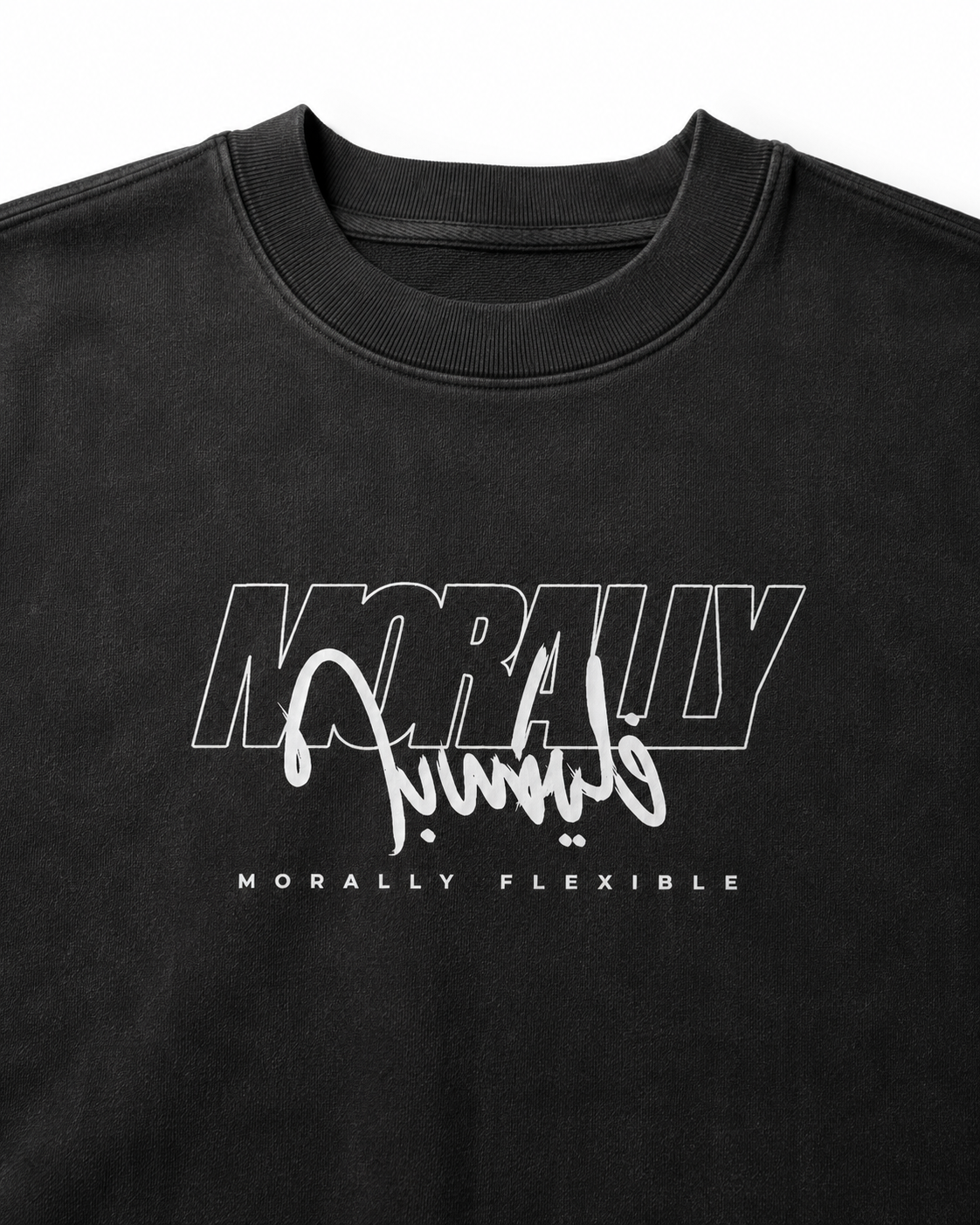 Morally فليكسبل Vintage Wash Crewneck
