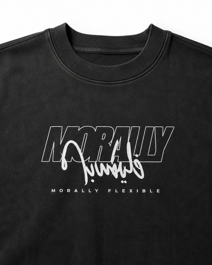 Morally فليكسبل Vintage Wash Crewneck