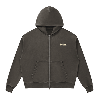 Los Angeles / لوس أنجلوس Boxy Full Zip Hoodie