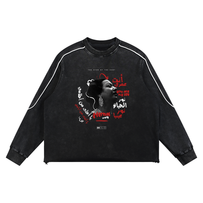 Umm Kulthum vintage washed sweatshirt