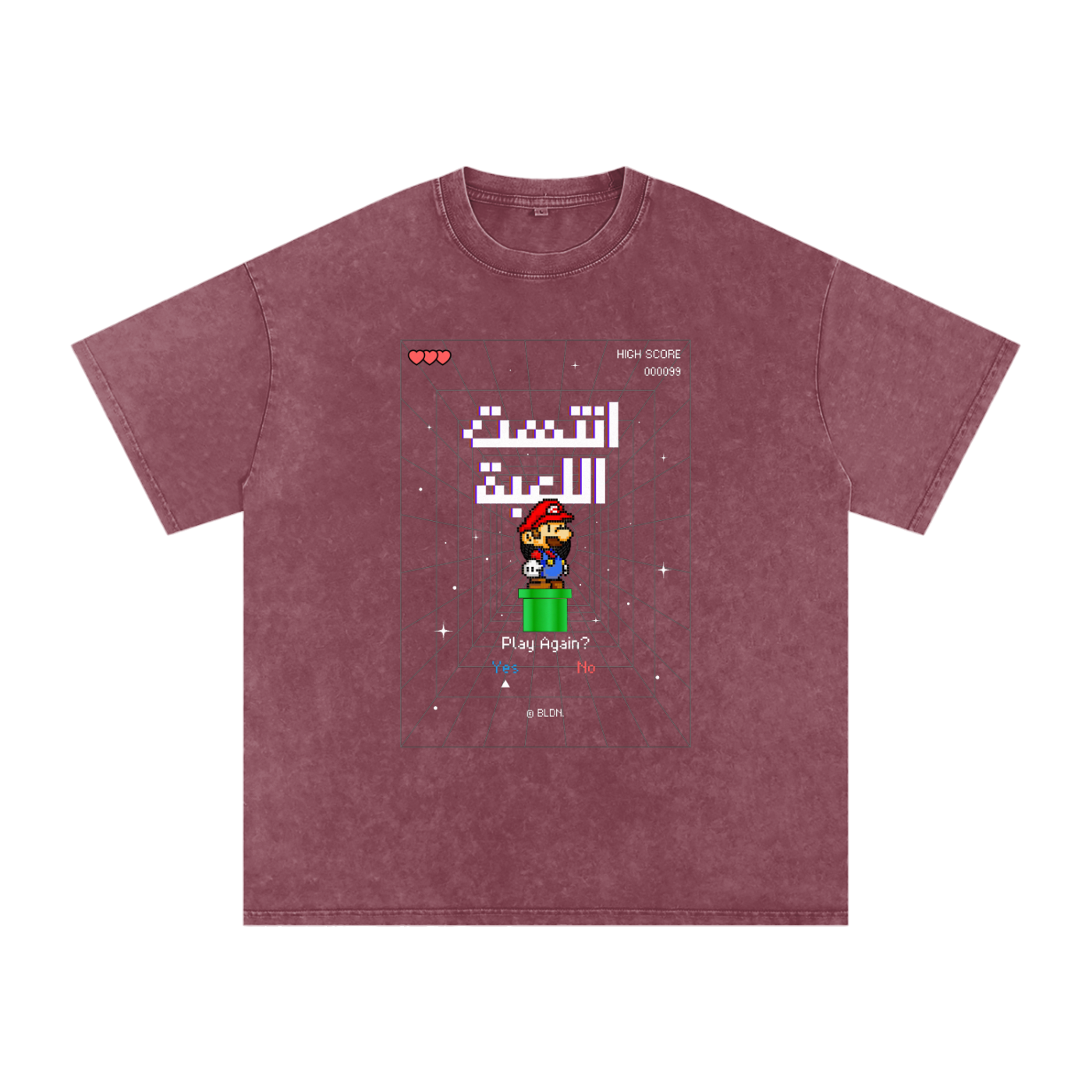 Game Over Mario Arabic tee