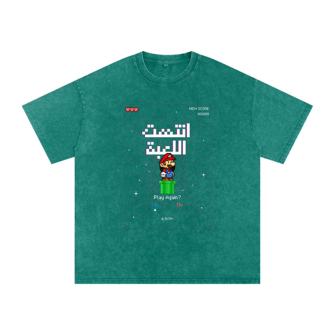 Game Over Mario Arabic tee