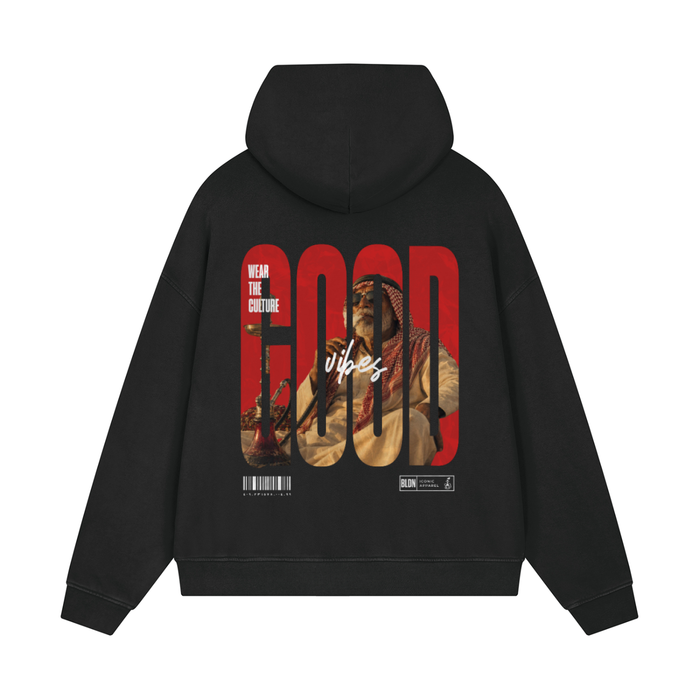 RAIQ (رايق) vintage washed boxy hoodie