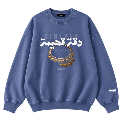 Old fashioned (دقة قديمة) snowashed sweatshirt