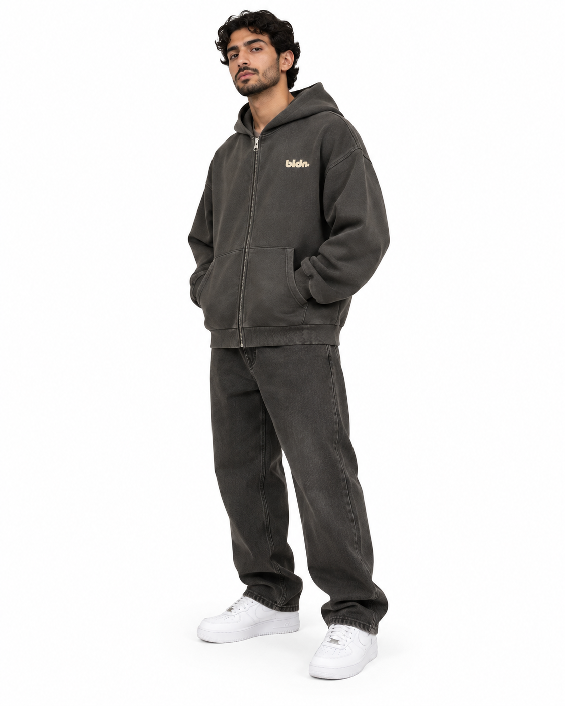 Los Angeles / لوس أنجلوس Boxy Full Zip Hoodie