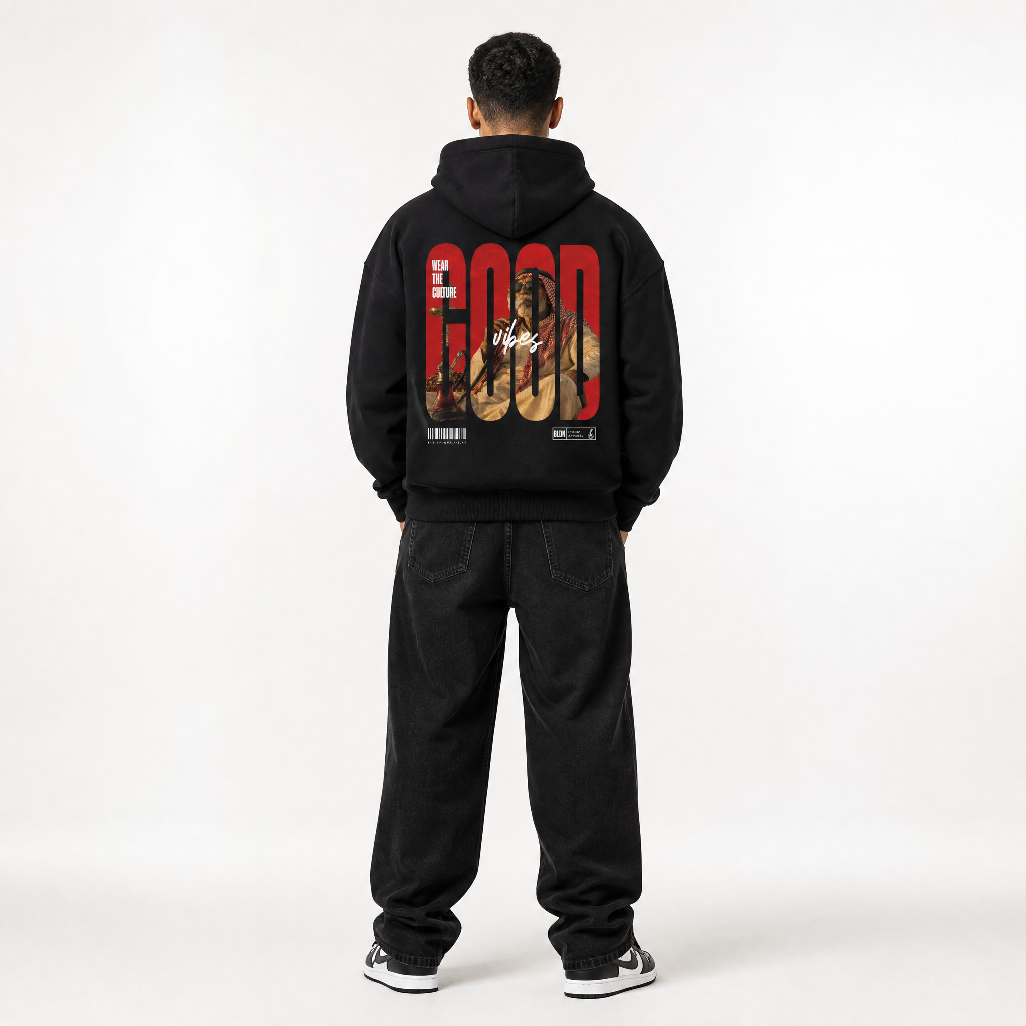 RAIQ (رايق) vintage washed boxy hoodie