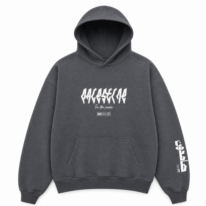 Palestine map vinyl lettering hoodie