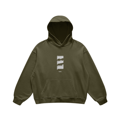 Embroidered hungry, tired, sleepy hoodie