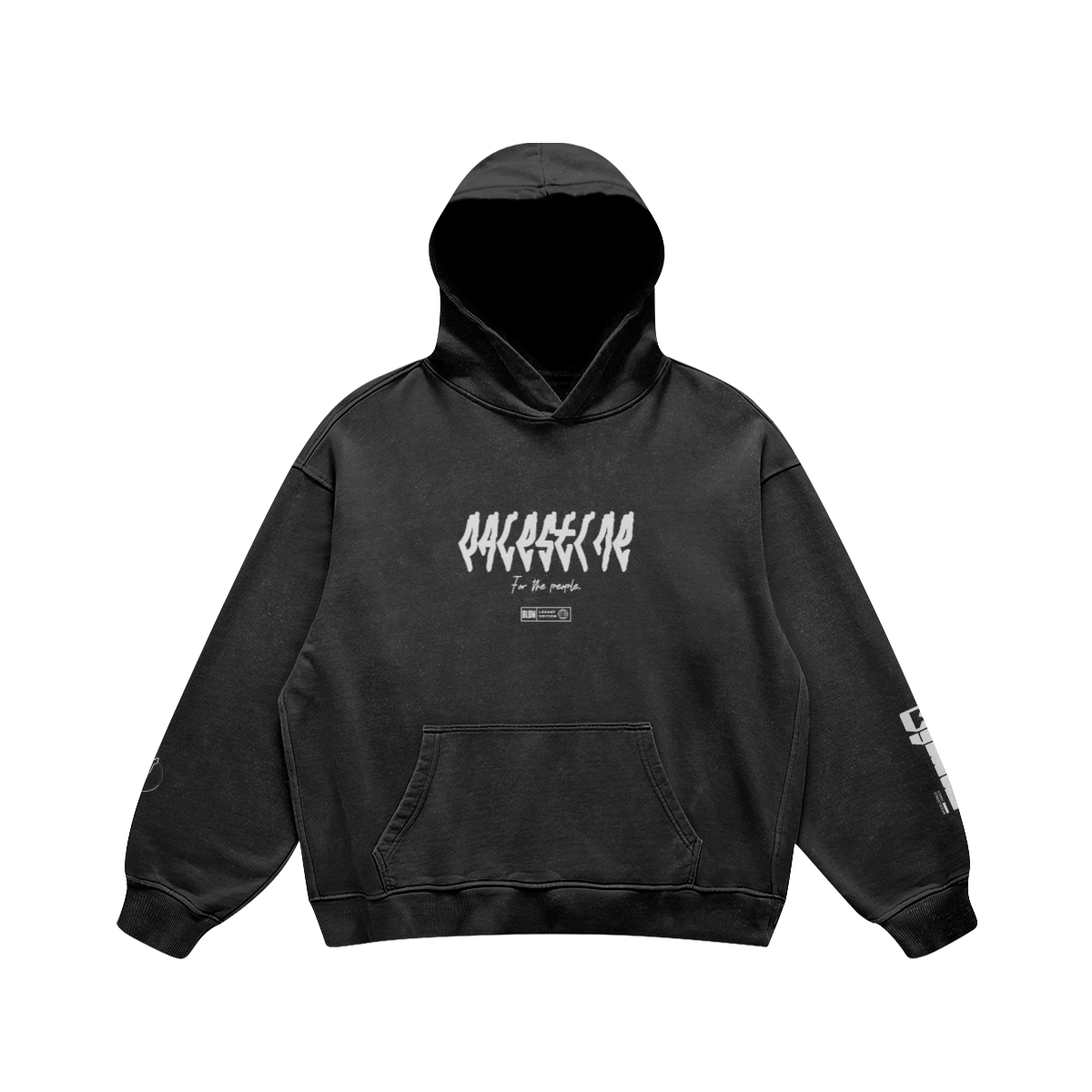 Palestine map vinyl lettering hoodie