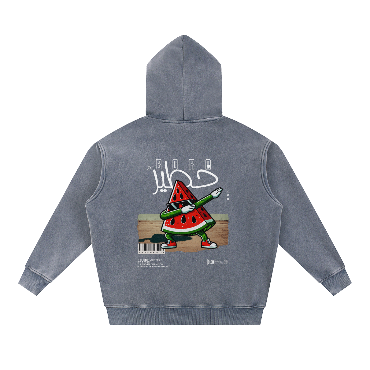 Born dangerous snow wash hoodie