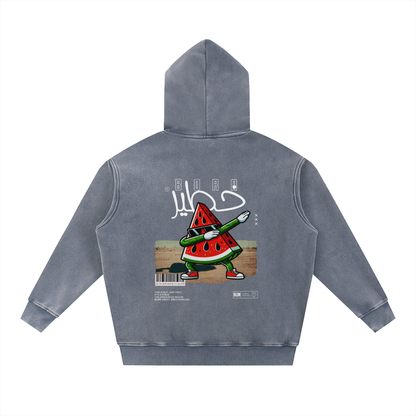 Born dangerous snow wash hoodie
