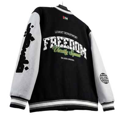 Freedom Varsity Squad Jacket – Grey Sleeves Special Edition