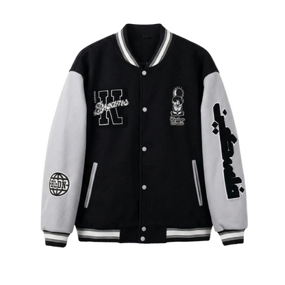 Freedom Varsity Squad Jacket – Grey Sleeves Special Edition