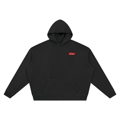 RAIQ (رايق) vintage washed boxy hoodie