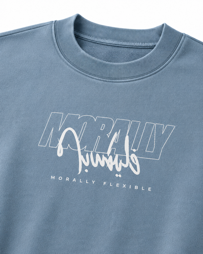 Morally فليكسبل Vintage Wash Crewneck