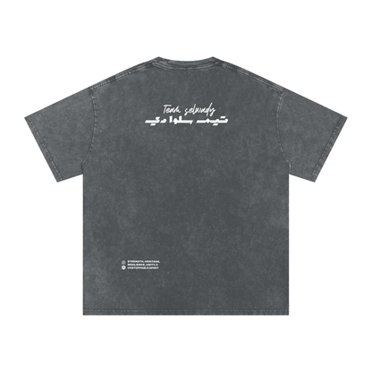Pride of Palestine Front Keffiyeh Glove Tee  - UFC 321 Edition
