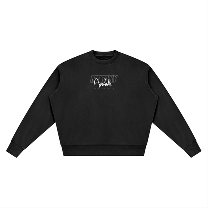 Morally فليكسبل Vintage Wash Crewneck