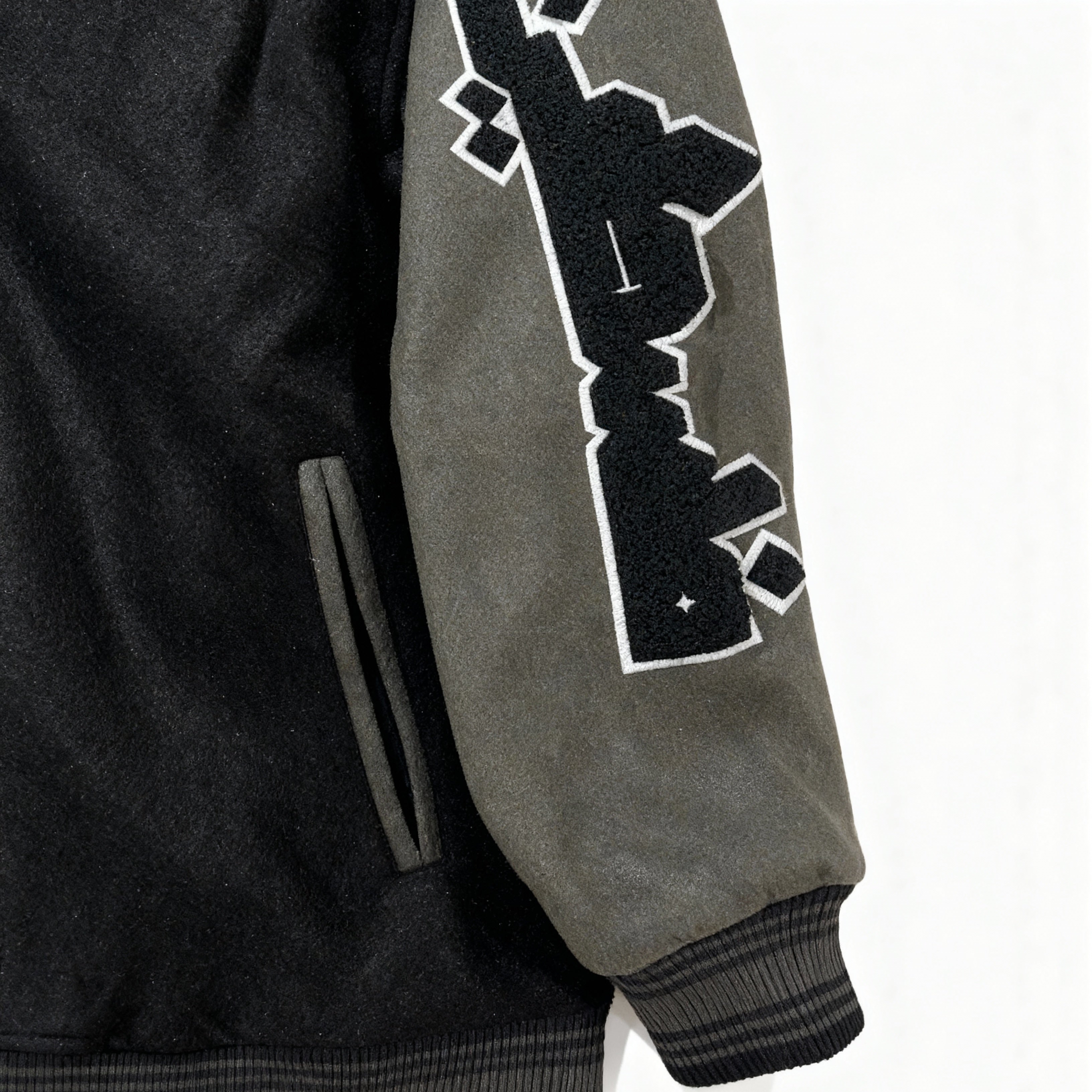 Freedom Varsity Squad Jacket – Contrast Brown Wool Sleeves Edition